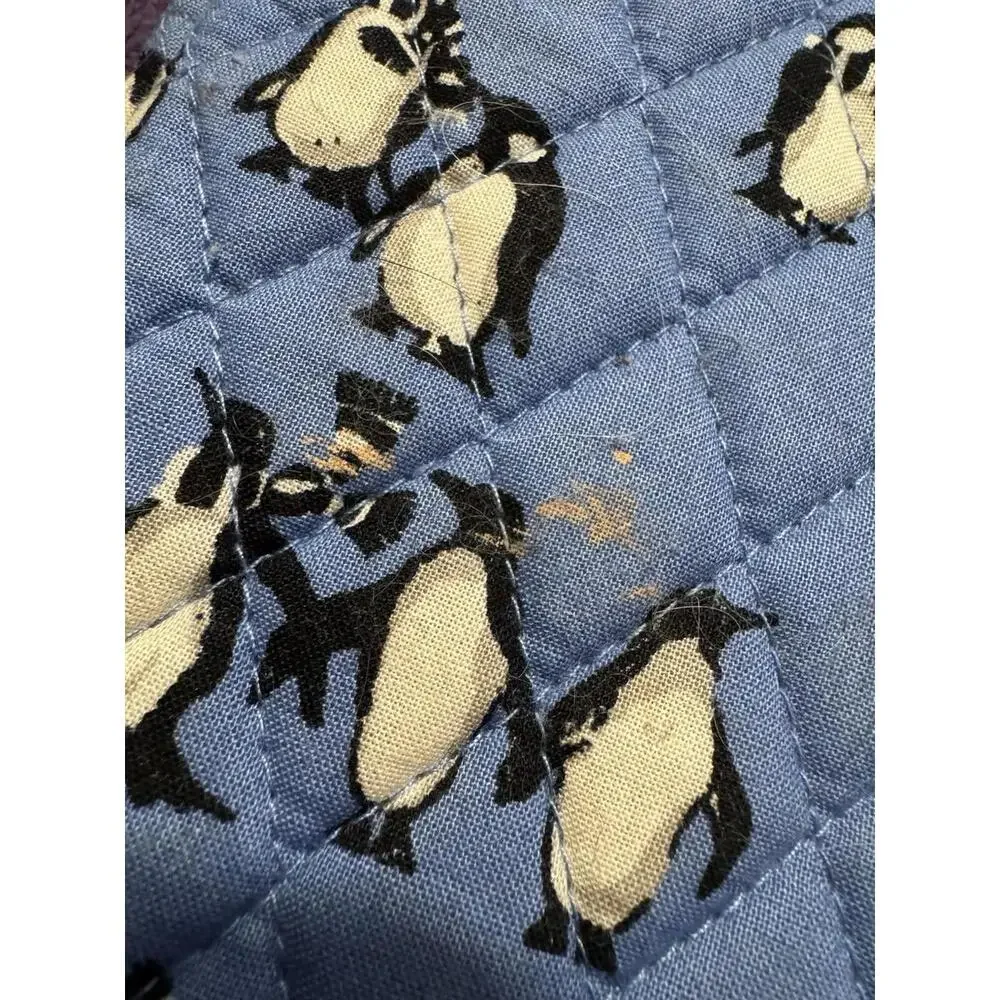 Vera Bradley Tablet Sleeve Playful Penguins Blue 10